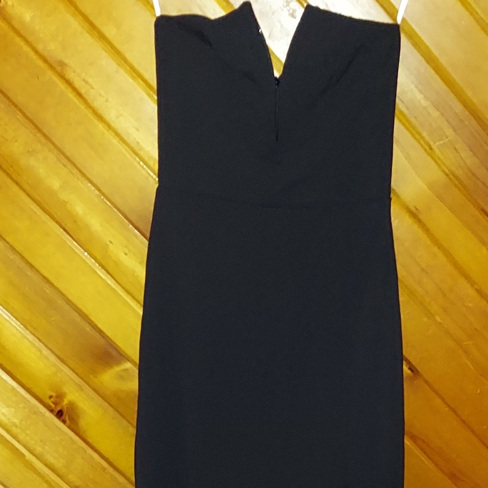 Dedicated to Glamour Black Strapless Maxi Dress - Picture 2 of 7